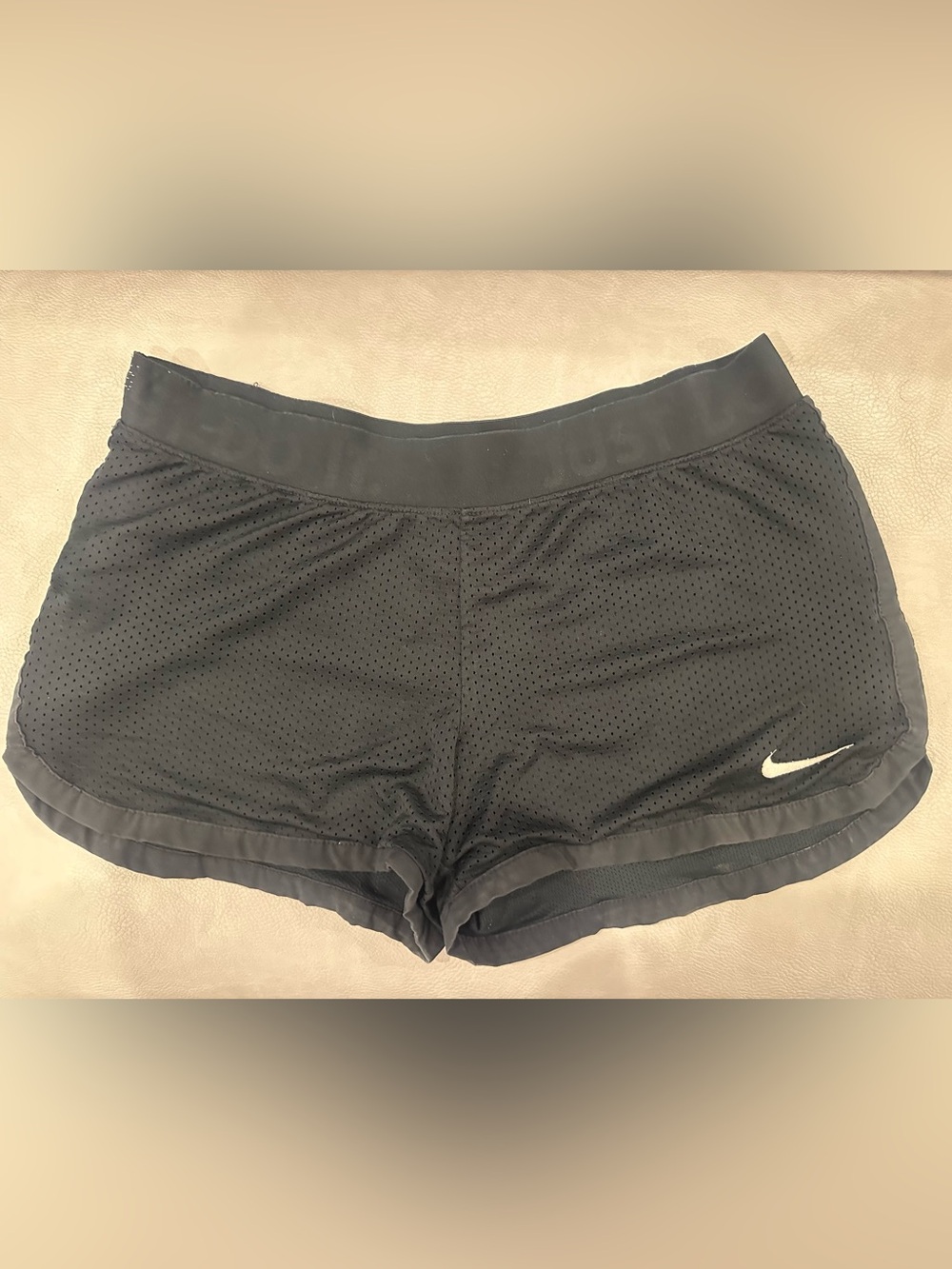Nike Black Women's Athletic Mesh Running Shorts